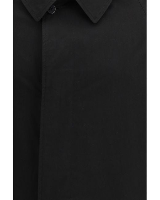 Prada Black Single-Breasted Coat With Long Sleeves for men