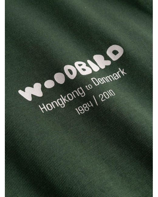 Woodbird Green Wbbaine Organic Cotton T-Shirt for men