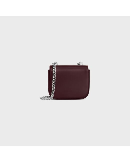 Céline Red "Claude" Mini Crossbody Bag