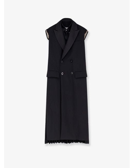 Sacai Blue Dresses Poliestere