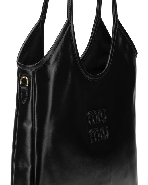 Miu Miu Black "Ivy" Shoulder Bag