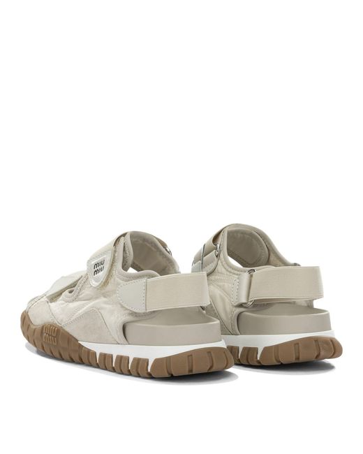 Miu Miu White Tyre Low Sandals