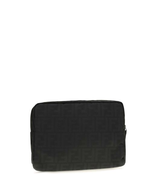 Fendi Black Medium Superlight Ff Zucca Fabric Beauty Case for men