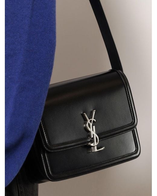 Saint Laurent White Satchel Solferino Medium Leather Crossbody Bag for men