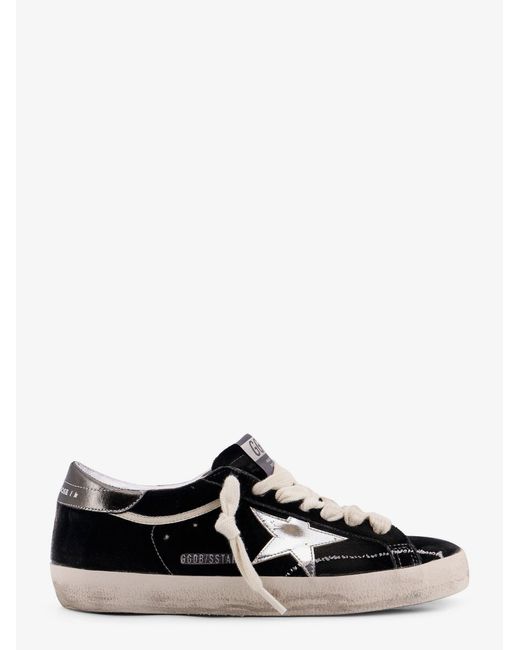 Golden Goose Deluxe Brand White Superstar Chenille Sneakers With Side Logo