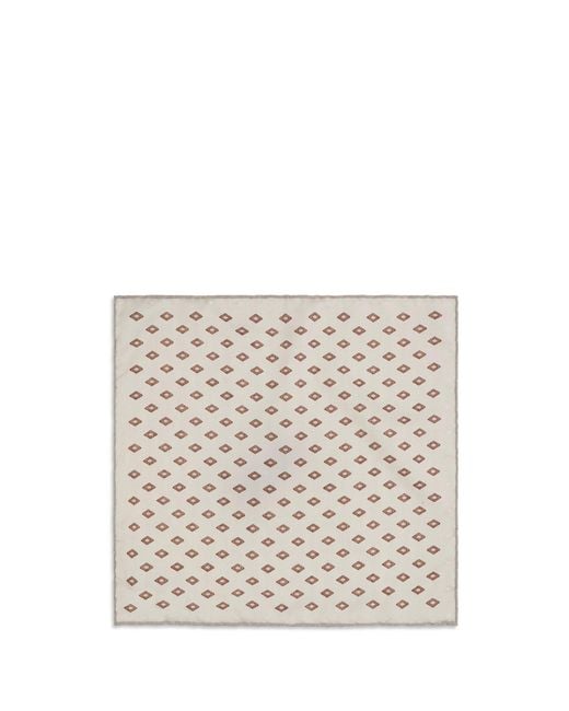 Brunello Cucinelli White Silk Pochette Cbj40 for men