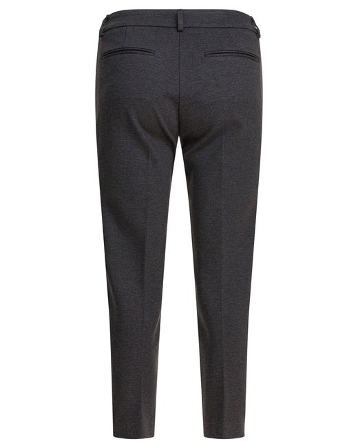 Semler Gray Viscose Pants Trousers