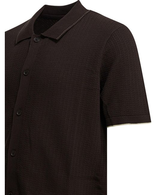 NN07 Black Nalo Knitwear Brown for men