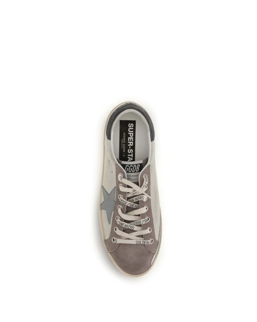 Golden Goose Deluxe Brand White Super Star Suede Sneakers for men