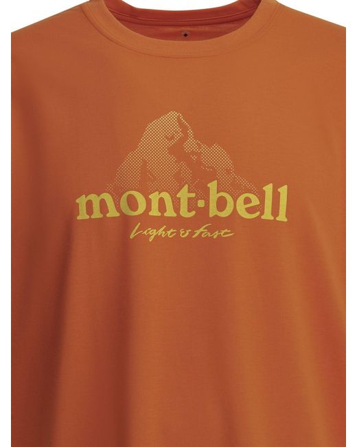 Montbell Orange T-Shirts for men