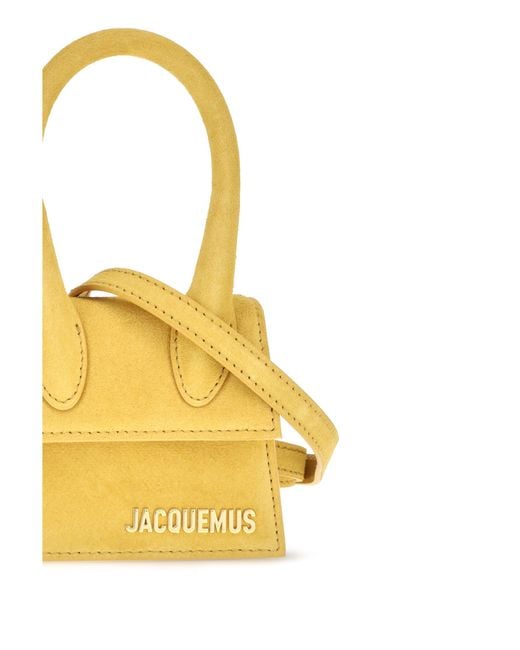 Jacquemus Yellow Le Chiquito Mini Leather Bag Dark
