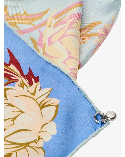 Loewe Blue Silk Foulard