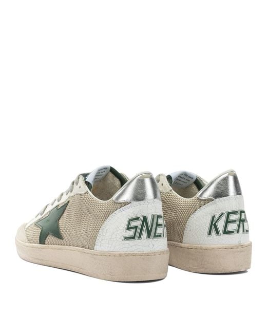 Golden Goose Deluxe Brand Natural "Ball Star" Sneakers for men