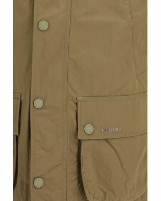 Barbour Green Rain Jacket Ashby for men
