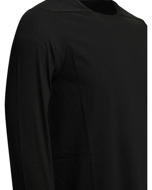 Rick Owens Black "Level" Crew-Neck T-Shirt for men