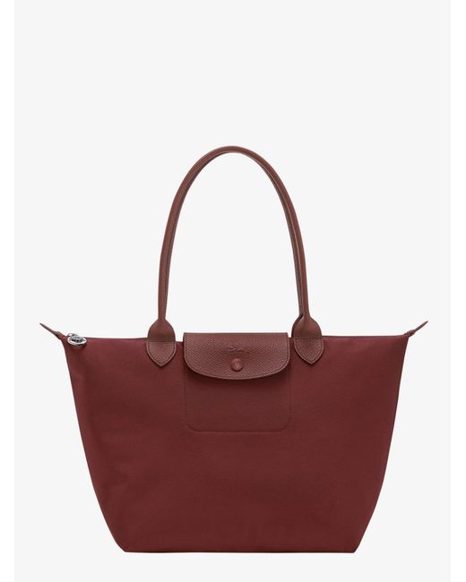 Longchamp Red Le Pliage One M Shopping Bag