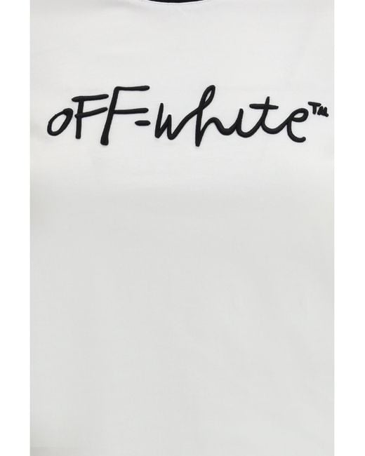 Off-White c/o Virgil Abloh White Script T-Shirt