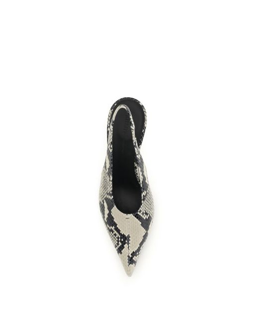 Khaite Metallic Pumps Bella Slingback Calf