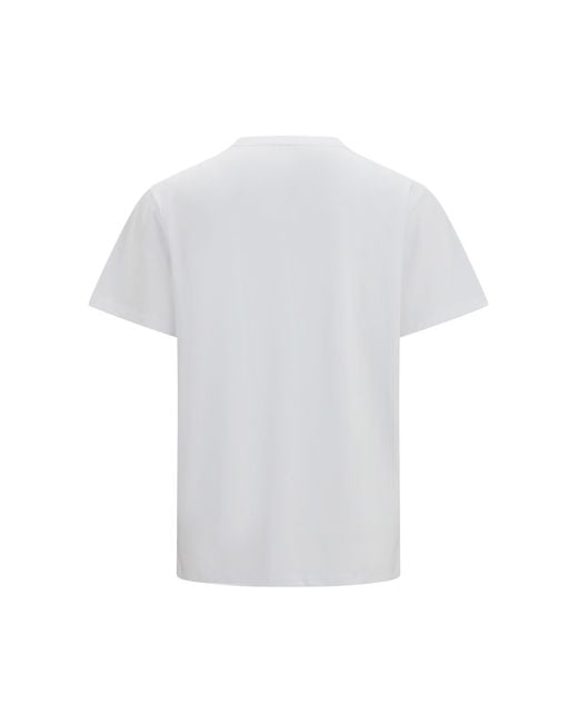 Ganni White Western T-Shirt With Cowboy Boots