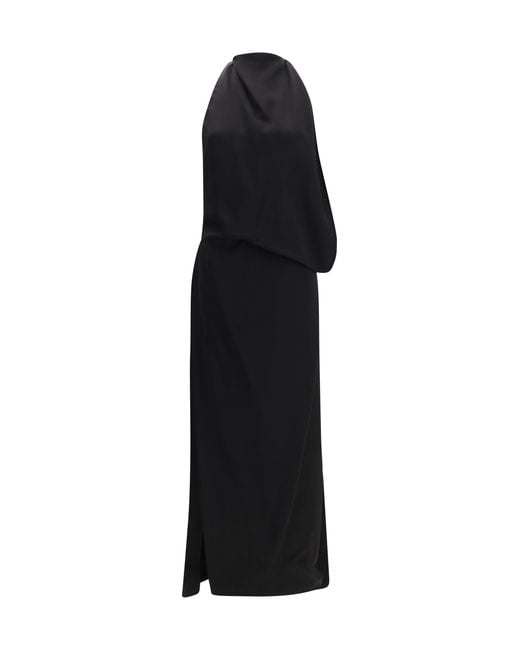 Max Mara Black Long Dolmen Dress