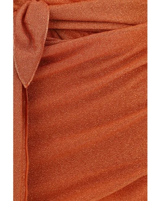 Oseree Orange Lumière Pareo Dress