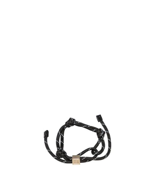 Miu Miu Black Rope Bracelet
