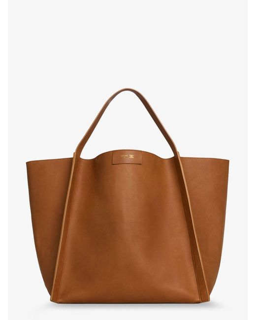 Céline Brown Cube Leather Handbag