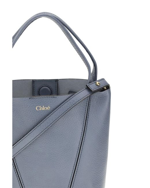 Chloé Blue Chloã Spin Shoulder Bag