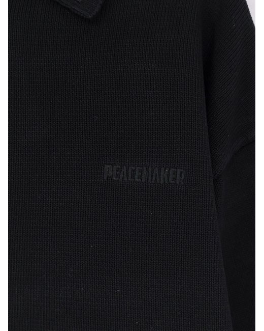 Oamc Peacemaker Blue Cotton Polo Shirt for men