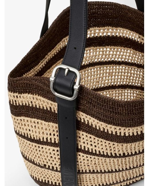Loewe Natural Paula's Ibiza Two-Tone Raffia Loop Shopping Bag for men