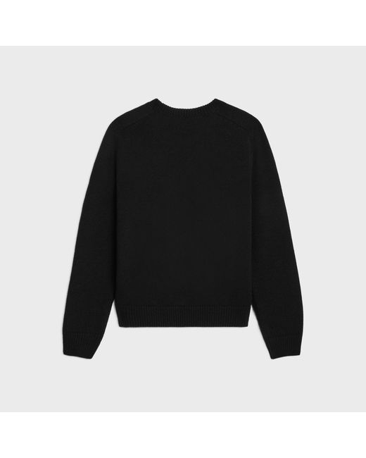 Céline Black Crew Neck Sweater