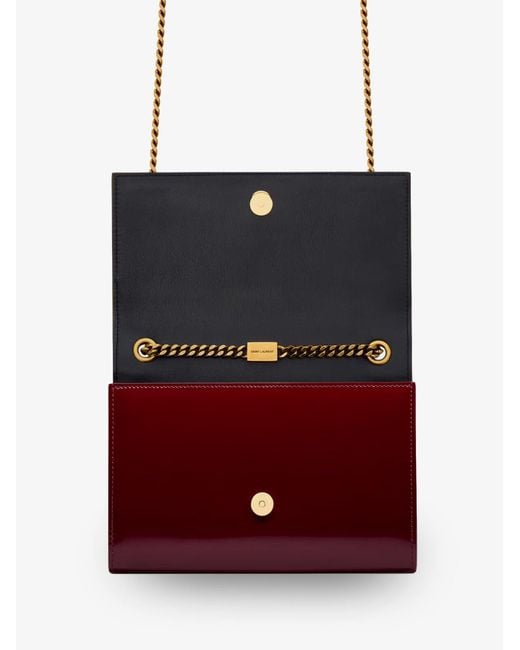 Saint Laurent Red Kate Patent Leather Crossbody Bag