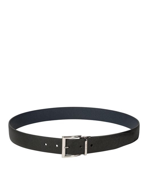 Prada Black Reversible Belt
