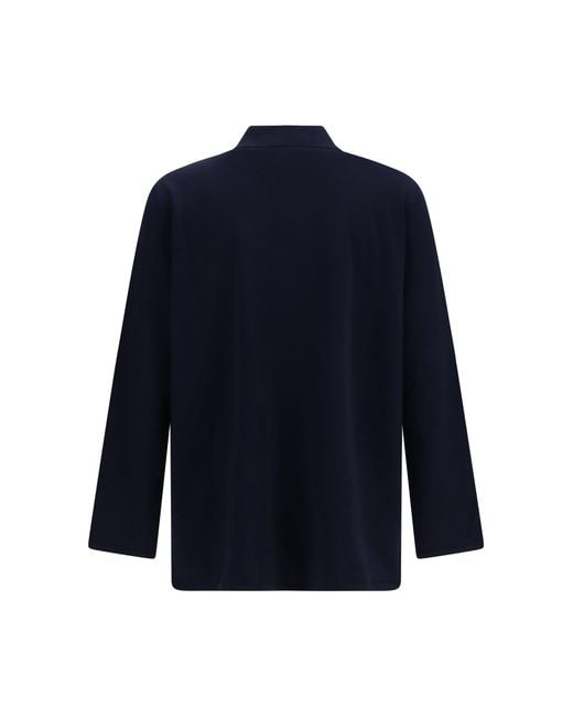 Valentino Blue Wool Cardigan With Vlogo for men