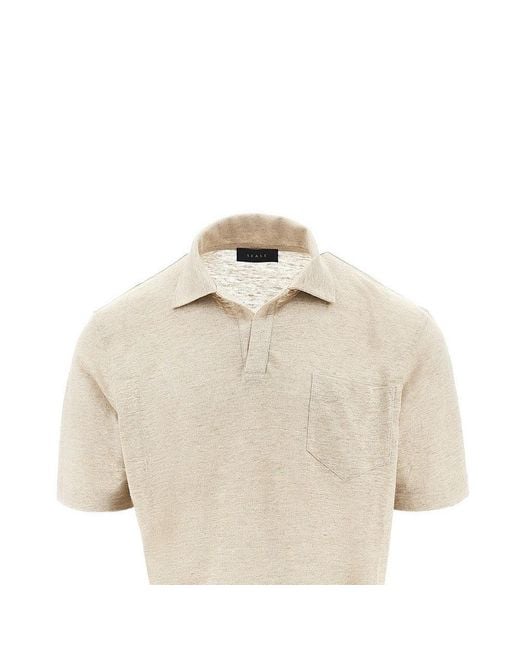 Sease Natural 'Crew' Hemp Polo Shirt for men