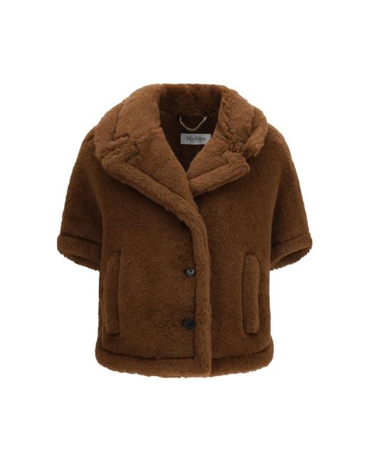 Max Mara Brown Corvino4 Cape Jacket