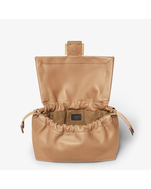 Fendi Natural "Mamma Baguette" Shoulder Bag