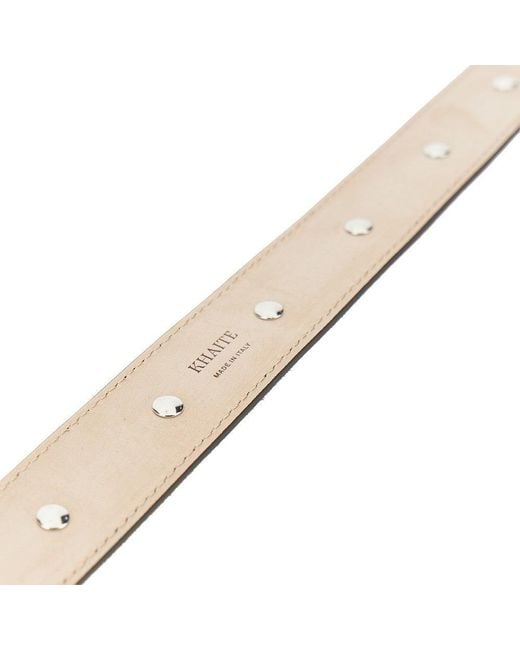 Khaite Multicolor 'Benny' Suede Leather Belt