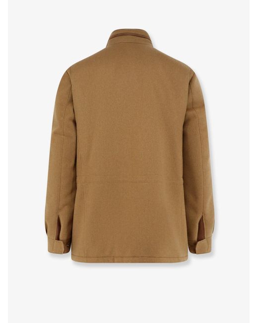 Loro Piana Brown Traveler Storm Systemâ Cashmere Jacket for men