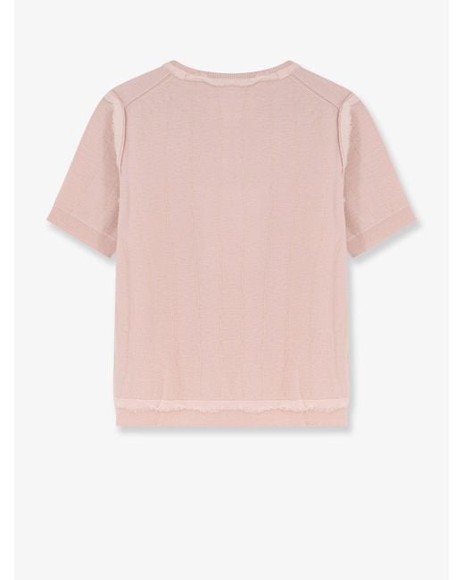 Maison Margiela Pink Virgin Wool Sweater