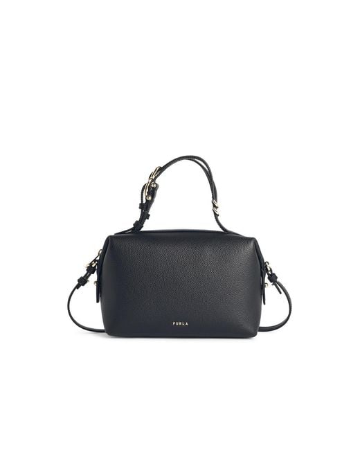 Furla Black 'Double Mini' Lear Bag