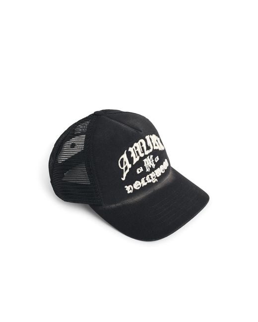 Amiri Black Cotton Cap for men