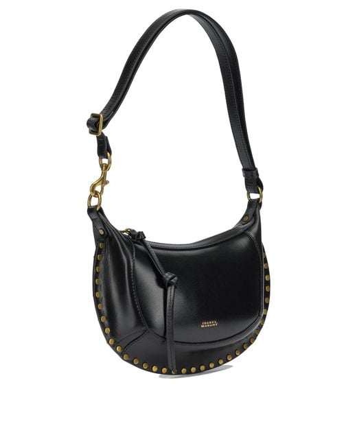 Isabel Marant Black "Oskan Moon" Small Shoulder Bag