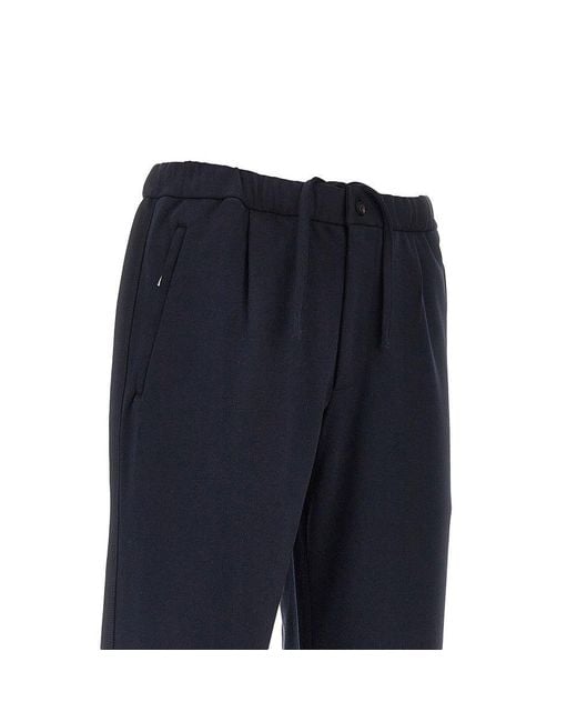 Emporio Armani Blue Jersey Pants for men