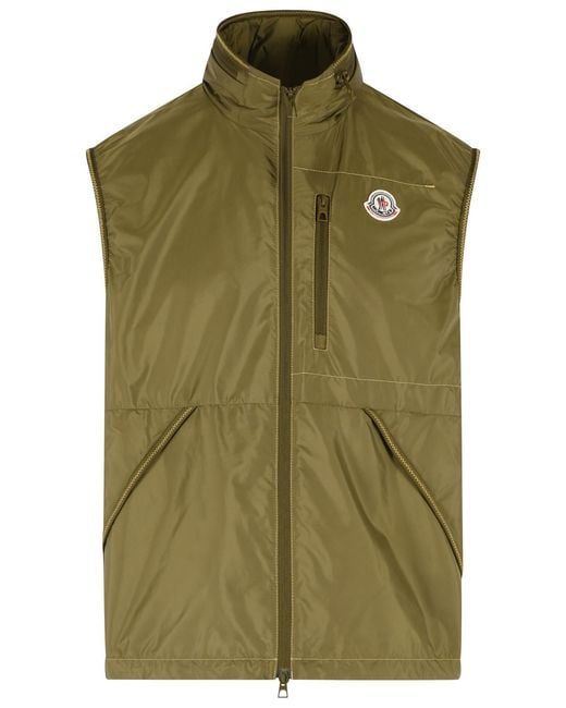 Moncler Green 'Ansiei' Polyamide Vest for men