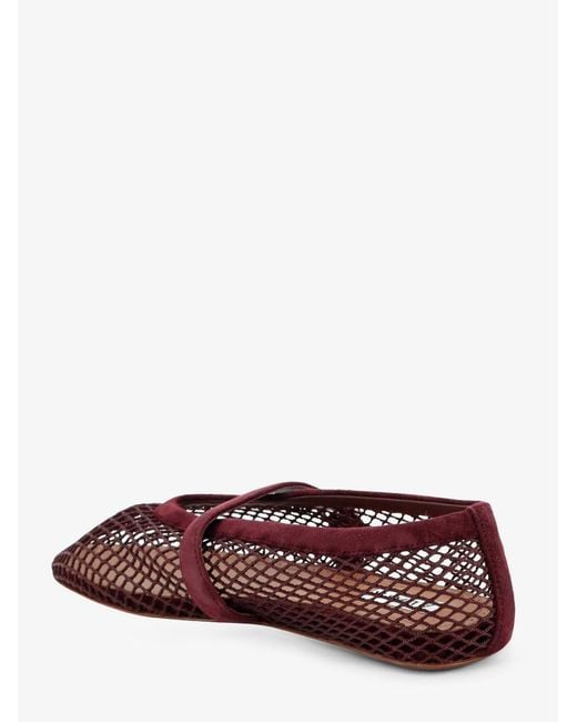 Alaïa Brown Mesh Ballet Flats