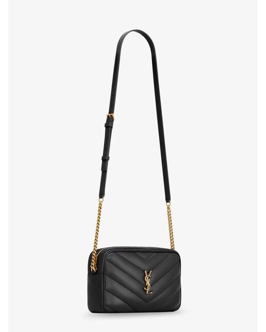 Saint Laurent White Loulou Matelasse Leather Crossbody Bag