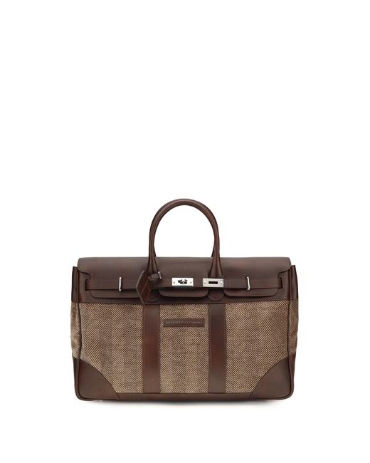 Men's Brown Travel Bag