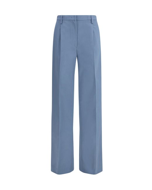 Prada Blue Cotton Chino Pants