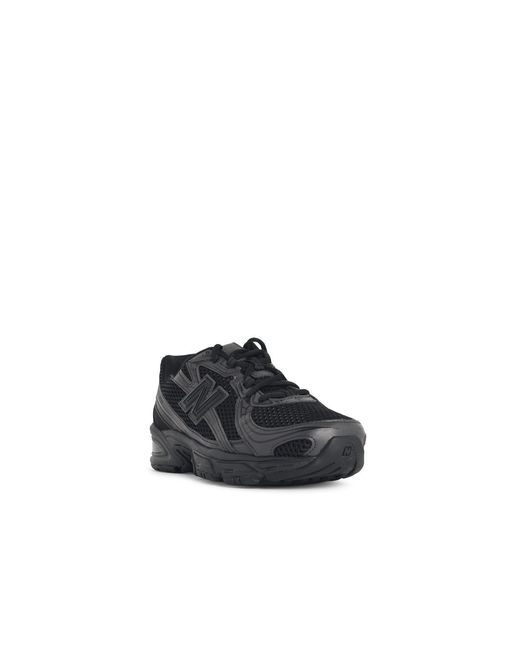 New Balance Black '740' Tech Fabric Blend Sneakers